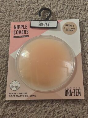 BRA+ZEN Positively Silicone Nipple Covers - Cream (Size 1) Cups A-C